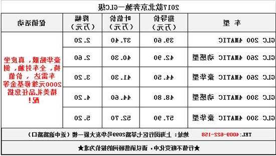 上海奔驰4s店价格表？上海奔驰4s店价格表图片？